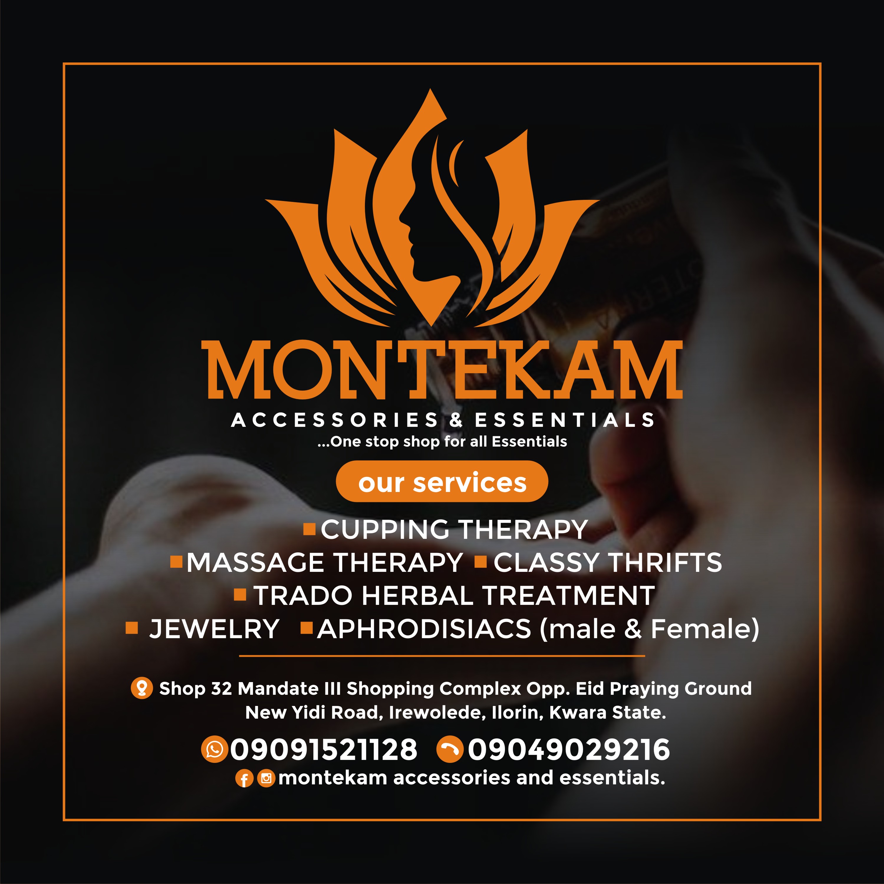 Montekam accessories and essentials