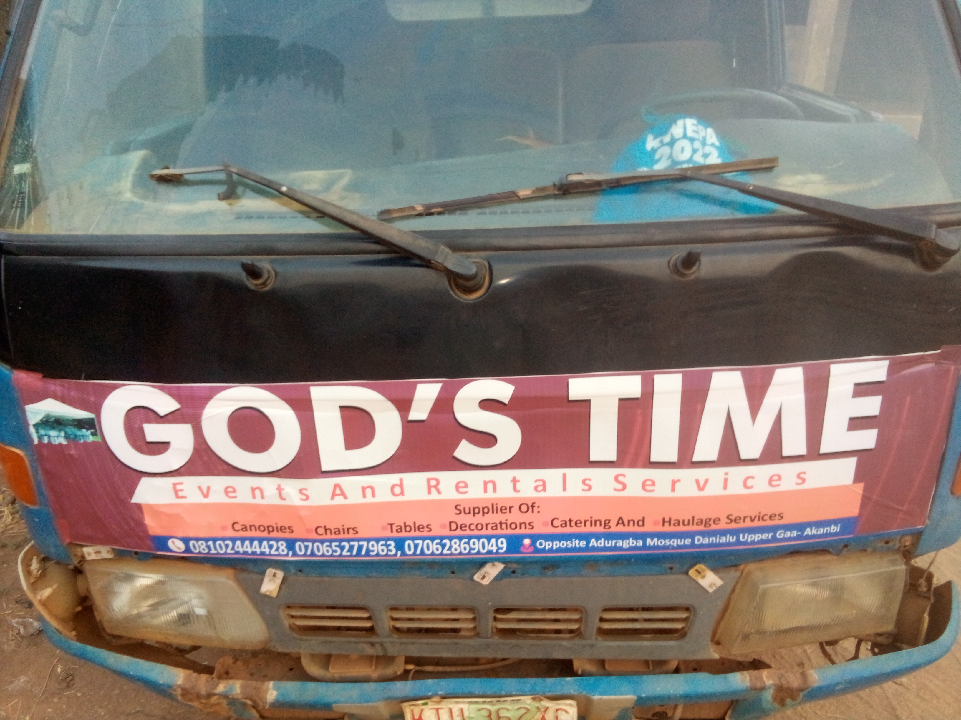 GOD'S TIME RENTALS AND EVENT MANAGEMENT